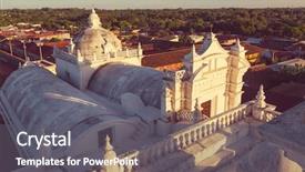  Presentation with colonial - Colorful PPT layouts enhanced with architecture in leon city nicaragua backdrop and a  colored foreground