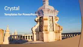  Presentation with colonial - Colorful presentation theme enhanced with architecture in leon city nicaragua backdrop and a  colored foreground