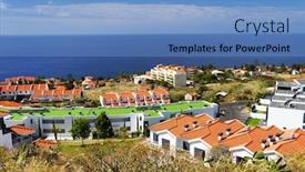  Presentation with europe - Colorful presentation enhanced with architecture-in-madeira-island-portugal backdrop and a  colored foreground