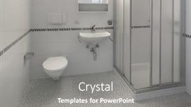  Presentation with apartment - Presentation design featuring architecture-interiors-of-empty-apartment background and a gray colored foreground