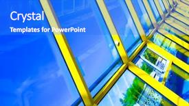  Presentation with shadow - PPT layouts featuring architecture lighting shadow - yellow abstract ceiling in office background and a  colored foreground