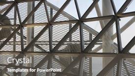  Presentation with constructions - Cool new presentation with architecture-metal-constructions-abstract-background backdrop and a dark gray colored foreground
