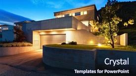  Presentation with architecture - Presentation with architecture modern design beautiful house background and a wine colored foreground