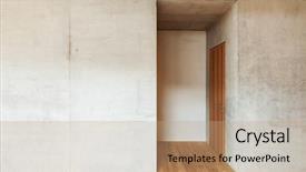  Presentation with architecture home - Colorful presentation design enhanced with architecture modern design mountain home backdrop and a coral colored foreground