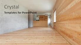  Presentation with architecture home - Colorful slide deck enhanced with architecture modern design mountain home room backdrop and a mint green colored foreground