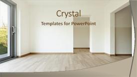 Presentation with apartment - Audience pleasing theme consisting of architecture new empty apartment room backdrop and a soft green colored foreground