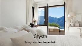  Presentation with decor - Theme featuring architecture nice bedroom with classic decor background and a light gray colored foreground