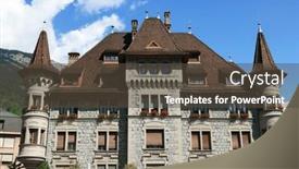  Presentation with switzerland - Presentation theme enhanced with architecture-of-brig background and a tawny brown colored foreground