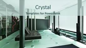  Presentation with interior design - Presentation having architecture of de angelis mazza background and a  colored foreground