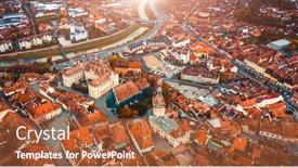  Presentation with sighisoara - Cool new presentation theme with architecture-of-romanian-sighisoara-viewed backdrop and a red colored foreground