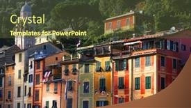  Presentation with architecture - PPT theme having architecture-of-the-beautiful background and a tawny brown colored foreground