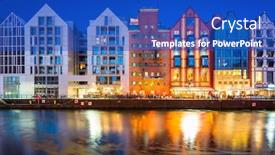  Presentation with architecture - Slides consisting of architecture-of-the-granaries-island background and a cobalt blue colored foreground