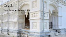  Presentation with orthodox - Cool new presentation theme with architecture of the holy trinity backdrop and a light gray colored foreground