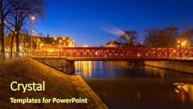  Presentation with architecture old - Cool new presentation with architecture of the old town backdrop and a tawny brown colored foreground