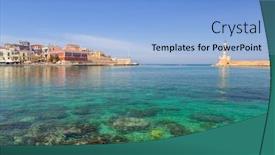  Presentation with architecture old - PPT theme consisting of architecture-of-the-old-venetian background and a light blue colored foreground