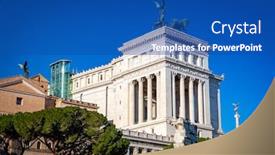  Presentation with rome - Beautiful PPT layouts featuring architecture-of-the-vittorio-emanuele backdrop and a ocean colored foreground