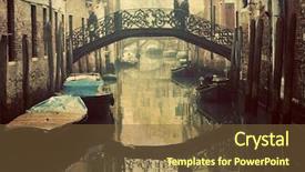  Presentation with venice - Presentation theme with digital abstract technology background futuristic background cyber background background and a ocean colored foreground.