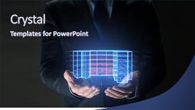  Presentation with architecture construction - PPT theme with architecture technology and construction concept background and a wine colored foreground