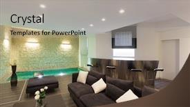  Presentation with wide - Presentation theme with livingroom - architecture wide loft with modern background and a light gray colored foreground