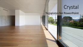  Presentation with space - Colorful slides enhanced with architecture wood - beautiful modern open space backdrop and a light gray colored foreground