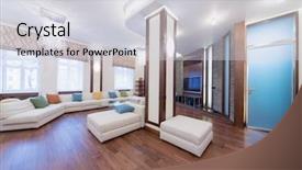  Presentation with ancient water well - Colorful presentation theme enhanced with architecture wood - spacious well lit living room backdrop and a light gray colored foreground