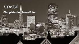  Presentation with pittsburgh pennsylvania usa city skyline - Amazing slide deck having architectures at night from alamo backdrop and a  colored foreground