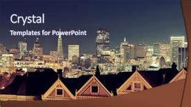  Presentation with pittsburgh pennsylvania usa city skyline - Cool new PPT layouts with architectures at night from alamo backdrop and a  colored foreground