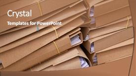  Presentation with files - Cool new presentation with archive moving - stacks of paper files backdrop and a  colored foreground
