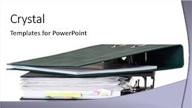  Presentation with folder tabs vibrant file divider - Slide deck featuring archive saving - two file folders isolated background and a white colored foreground