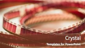  Presentation with old film - Presentation design enhanced with archive tape - old motion picture film background and a  colored foreground