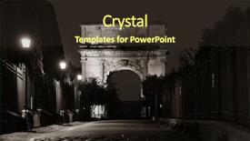  Presentation with rome italy - Presentation theme having arco di tito arch background and a wine colored foreground