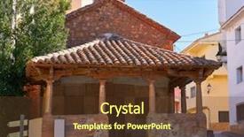  Presentation with todas las plantilla - Presentation having arcos de las salinas church background and a  colored foreground