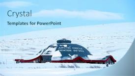  Presentation with europe - PPT layouts with arctic-circle-road-near-mo background and a arctic colored foreground