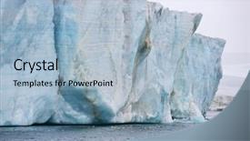  Presentation with glacier - Beautiful slides featuring arctic glacier - franz josef land backdrop and a light blue colored foreground