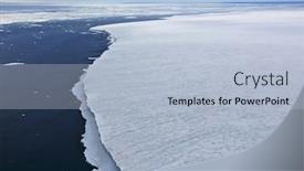  Presentation with glacier - Amazing presentation theme having arctic-glacier-shmidt-island-severnaya backdrop and a light blue colored foreground