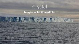  Presentation with glacier - PPT layouts having arctic-glacier-ushakova-island background and a gray colored foreground