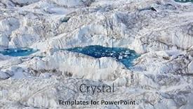 Presentation with glacier - Cool new PPT theme with arctic-glacier-with-tur-aerial backdrop and a light gray colored foreground