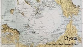  Presentation with paul - Presentation enhanced with arctic old map by paul background and a mint green colored foreground