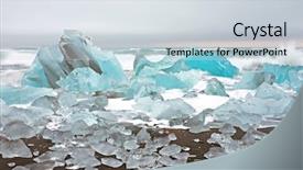  Presentation with beach rocks - Cool new presentation with  backdrop and a  colored foreground