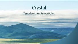  Presentation with tundra - Colorful presentation enhanced with arctis - tundra landscapes above arctic circle backdrop and a sky blue colored foreground