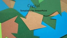  Presentation with colorful abstract movable - Presentation with ardboard-or-paper-colorful-arrows background and a  colored foreground