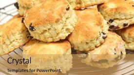  Presentation with tea cake - Beautiful slides featuring are a traditional british tea backdrop and a yellow colored foreground