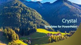  Presentation with k2 mountain movement - Amazing slides having are built on the slope backdrop and a ocean colored foreground