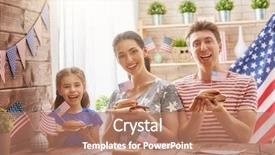  Presentation with 4th july - Beautiful presentation featuring are doing burgers happy family backdrop and a coral colored foreground