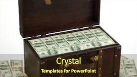  Presentation with treasure chest - Audience pleasing theme consisting of are in a treasure chest backdrop and a wine colored foreground