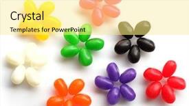  Presentation with jelly bean - Cool new slides with are made by jelly bean backdrop and a blonde colored foreground