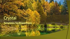  Presentation with rain water - Amazing PPT layouts having are reflected in the water backdrop and a tawny brown colored foreground