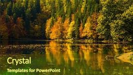  Presentation with rain water - Cool new presentation theme with are reflected in the water backdrop and a tawny brown colored foreground