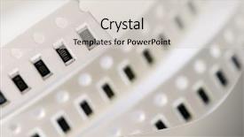  Presentation with resistor - Slide set featuring are resistor chips in smd background and a light gray colored foreground