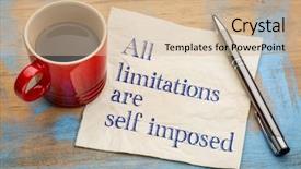  Presentation with limitations - Amazing slides having are self imposed - inspirational statement backdrop and a soft green colored foreground